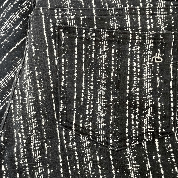Rag & Bone Barcode Black & White Skinny Leg Jeans Mid-Rise Stretch Size 30 - Picture 10 of 11
